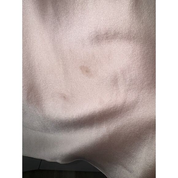 St. John Evening Pale Rose Satin Slip Dress Lace Trim Size 6 – Vintage Glam - Picture 10 of 14